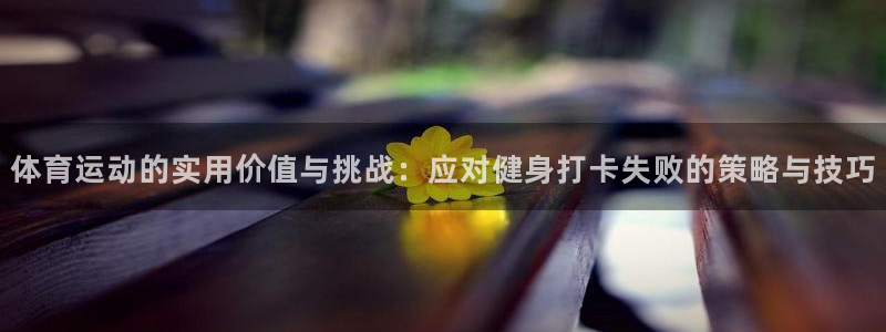 v66体育：体育运动的实用价值与挑战：应对健身打卡失败的策略与技巧